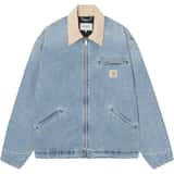 Carhartt OG Detroit Chaqueta Poplin lined Azul