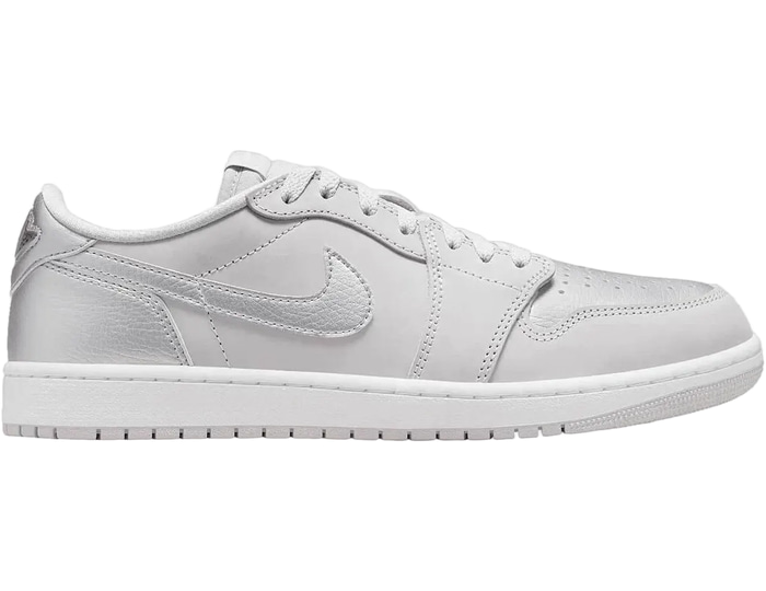 Jordan Air Jordan 1 herensneaker zilver, grijs en wit