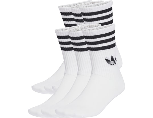 Produktgalerie, 1 of 4, adidas Originals 3 Stripes Crew 6er Pack Socken Weiß