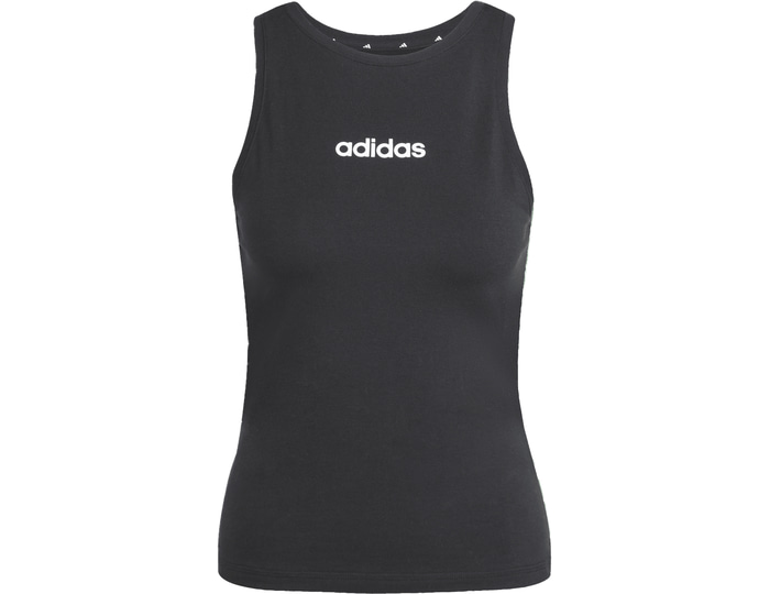 adidas Sportswear Essentials Linear Slim Cotton Débardeur Femmes Noir