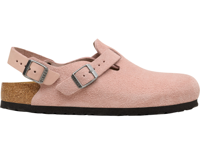 Birkenstock Tokio Suede Clog Shoe, Pink Clay, Size 5, Women