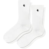 Carhartt WIP Madison Pack Crew Calcetines Blanco