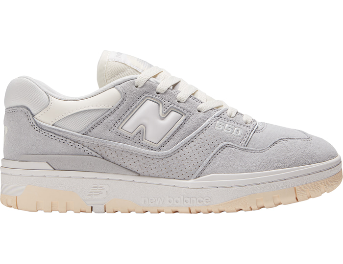 New Balance 550 sneaker grijs, wit, zwart en beige