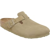 Birkenstock Boston Suede Leather faded khaki normal Green