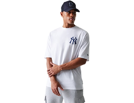 New Era MLB Food Graphic Oversized Ney York Yankees T-Shirt White
