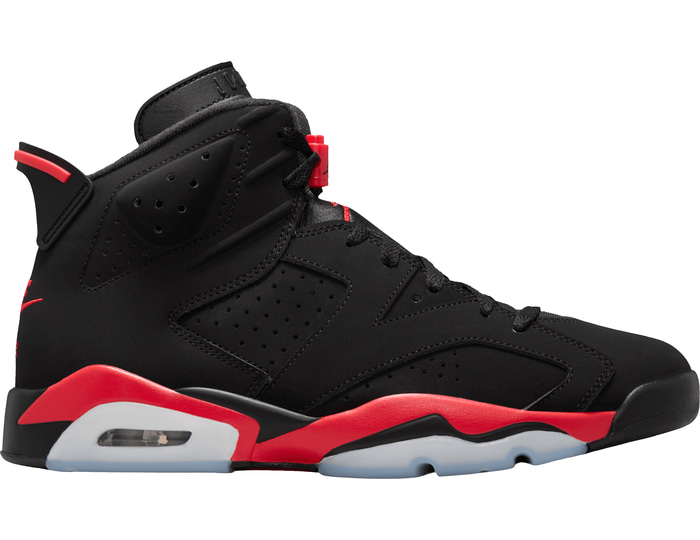 Jordan Air Jordan 6 herensneaker zwart en rood