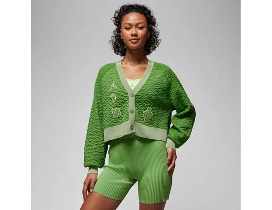 Jordan W J Sp Union X Bbs Cardigan Giacca Donna verde C377 87,95