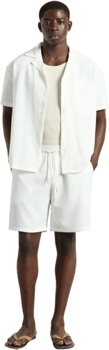 Burocs Herringbone Camisa Blanco — photo 6