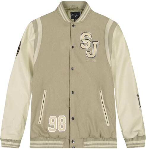 Sean John Logo Collegejacke Chaqueta Beige — foto 3