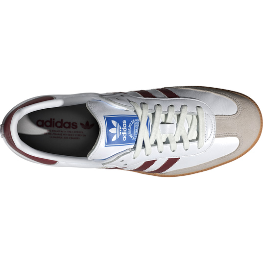 Adidas samba blue red stripes best sale