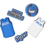 Crocs NBA Dallas Mavericks Jibbitz 5er Pack Pin Azul