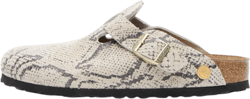 Birkenstock Zuecos De Piel Boston (ajuste Estrecho) Beige — foto 7
