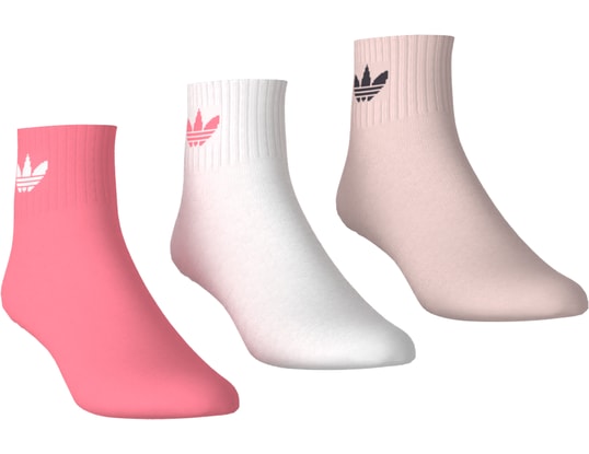 Product gallery, 1 of 5, adidas Originals Mid Ankle 3er Pack Socks Red