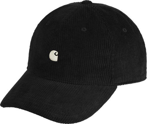 Carhartt WIP Harlem Gorra Six Panels, 11 Wales Unisex Negro k02xx