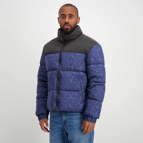 Urban Classic AOP Retro Puffer Chaqueta Azul — foto 4