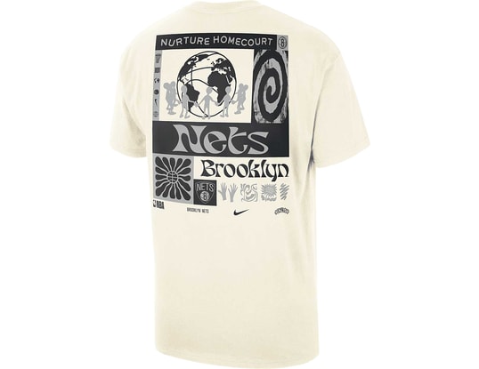 Nike NBA Brooklyn Nets Courtside Oversized T-Shirt Multicolor C901