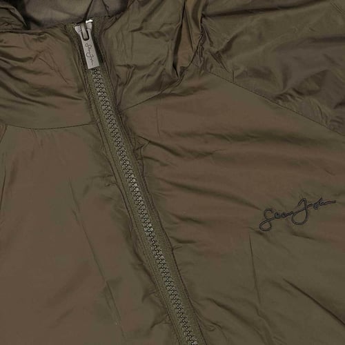 Sean John Logo Round Padded Chaqueta marrón — photo 6