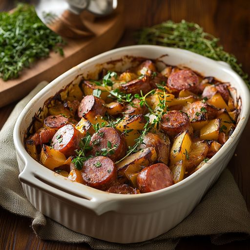Rustic Kielbasa Bake