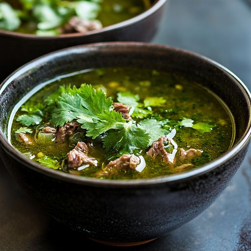 Beef Salsa Verde Soup