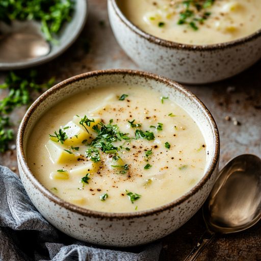 Savory Potato Leek Soup