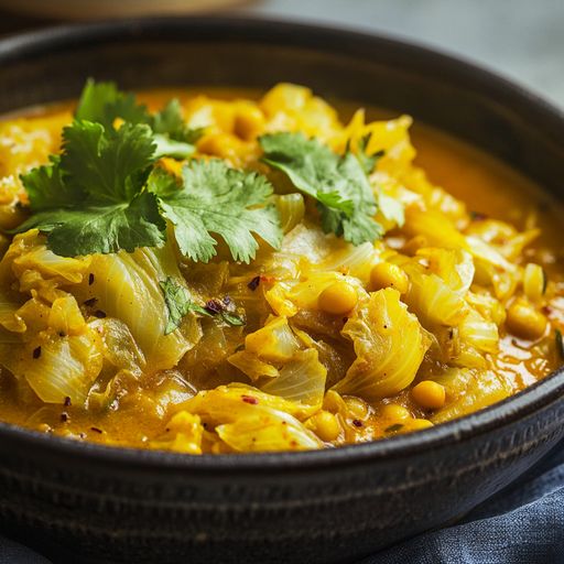 Cabbage Pesarapappu Kura