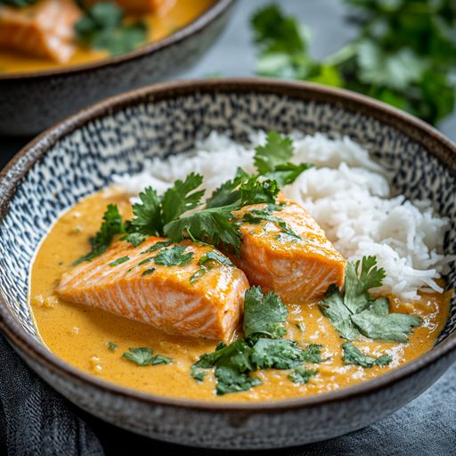 Coconut Miso Salmon Curry