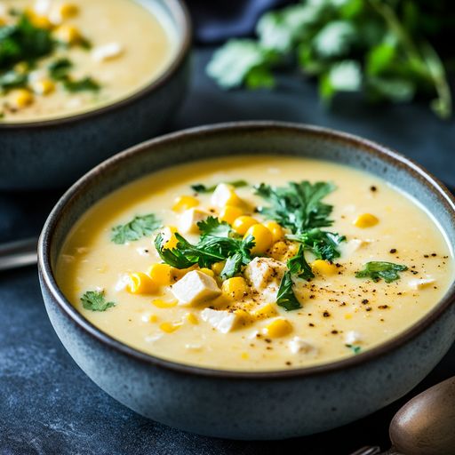 Tofu Sweet Corn Soup