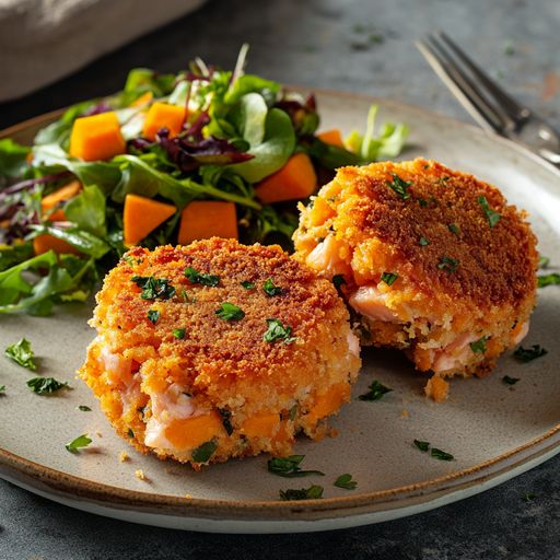 Salmon and Sweet Potato Cakes