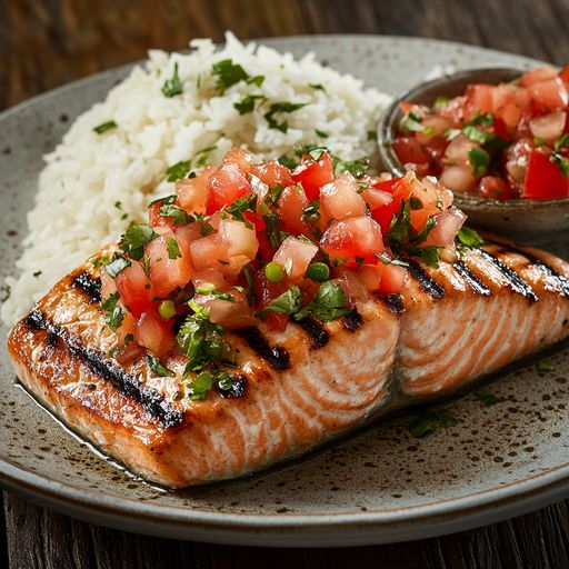 Salmon with Pico de Gallo