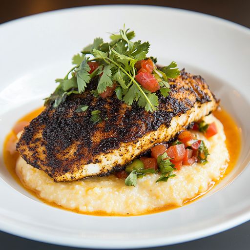 Blackened Fish and Grits