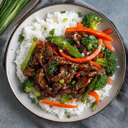 Mongolian Beef over Rice