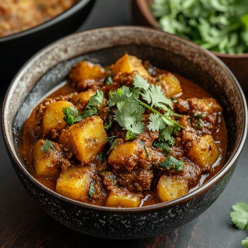 Soy Chunks Aloo Curry