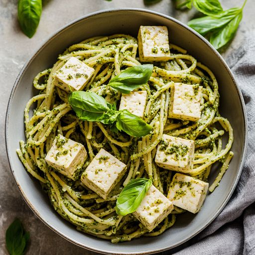 Pesto Pasta with Tofu