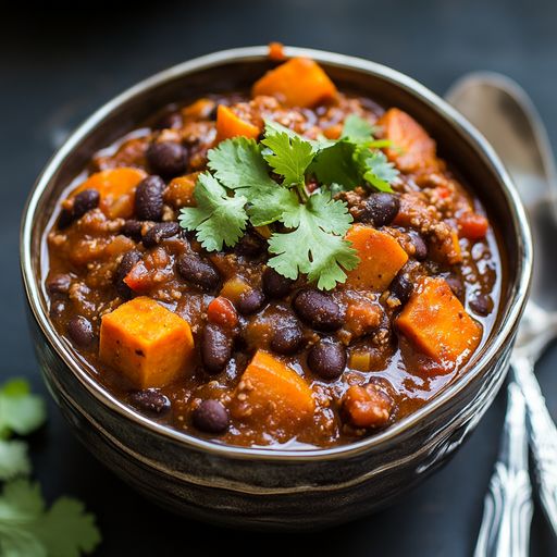 Black Bean and Sweet Potato Chili