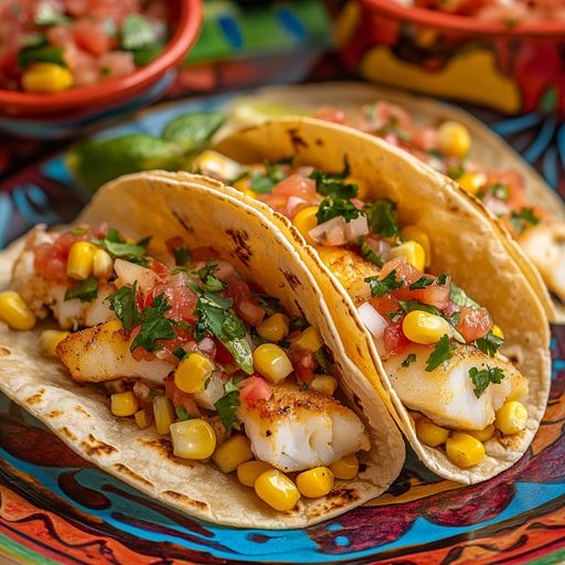 Cod and Corn Tacos