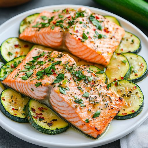Baked Salmon and Dill Rice