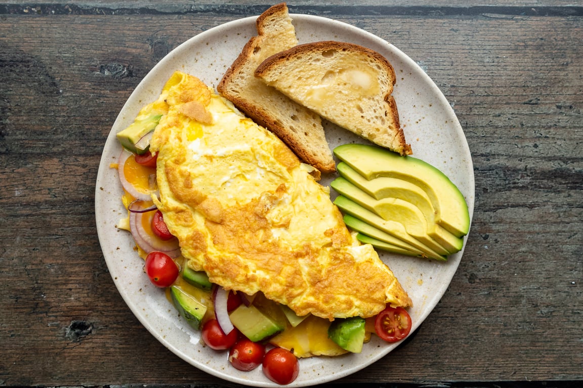 Egg Omelette with Avocado