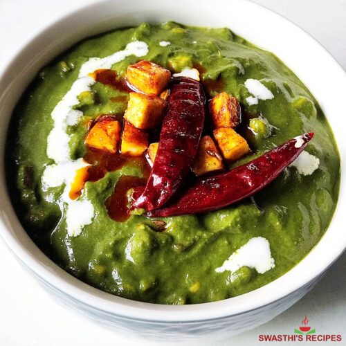 Corn and Palak with Tofu