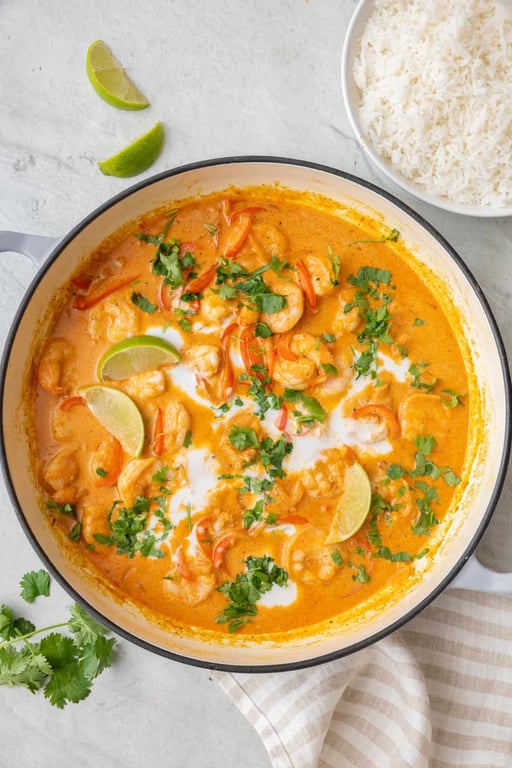 Thai Coconut Curry (Tofu, shrimp, fish)