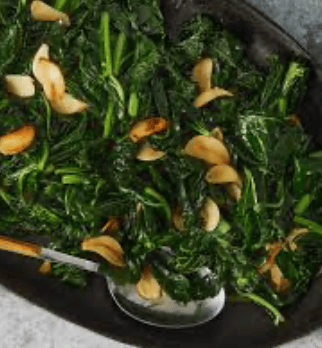 Leafy greens stir fry