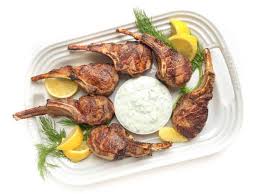 Lamb Chops with Tzatziki Sauce