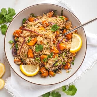 Delicious Yams with Basmati Spiced Rice