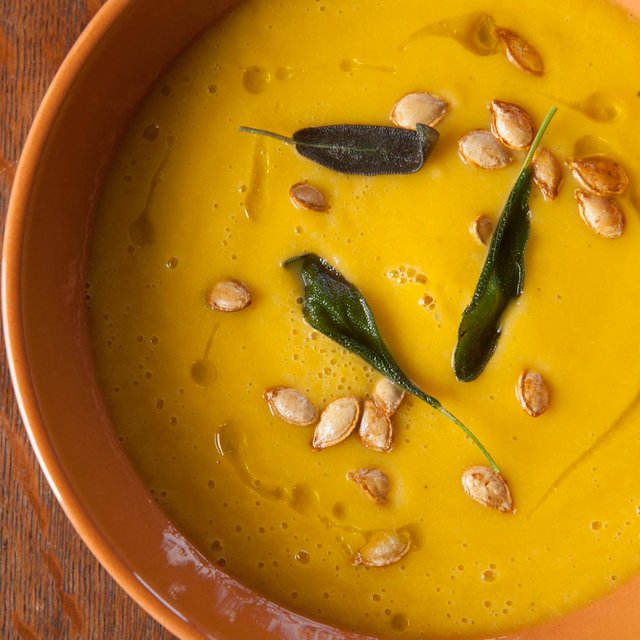 Grounding Vegetable Soup with Quinoa & Toasted Heirloom Pumpkin Seeds