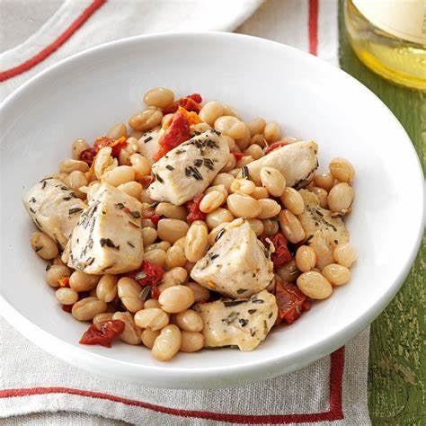 Chicken with white beans