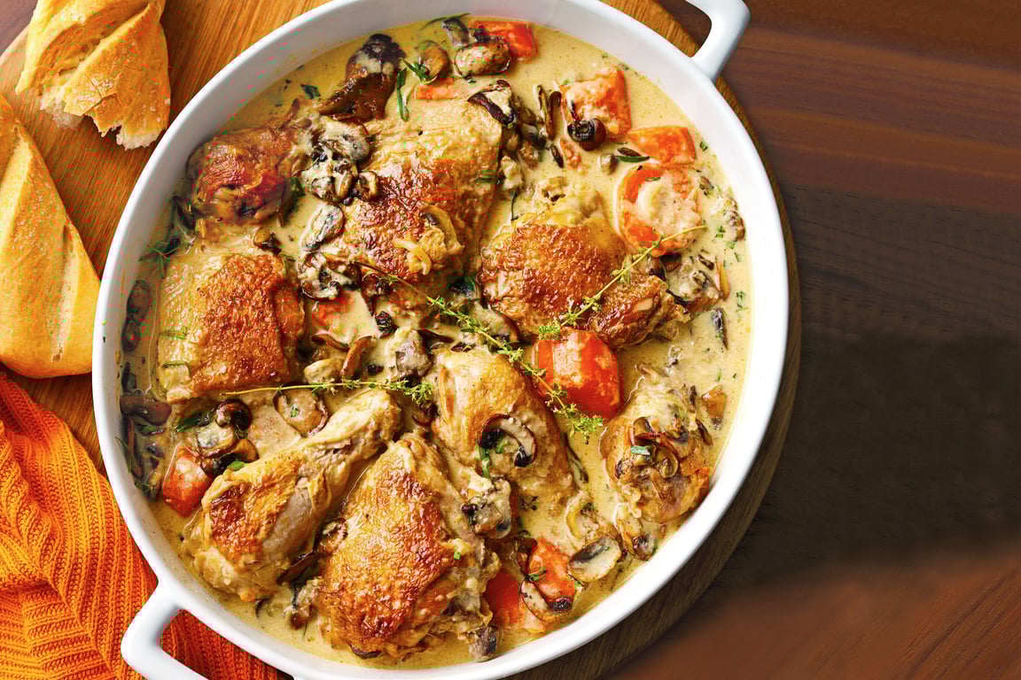 Chicken and Mushroom Fricassee