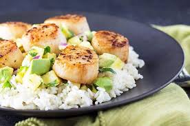 Scallop + Prawn, Avocado Crema, Pineapple-Jalapeño