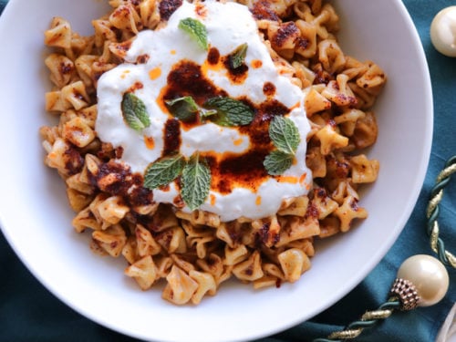 Gyoza Mantı with Chili Yogurt