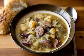 Stew with Lager and smoked sausage