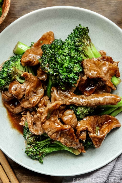 Chinese beef and broccoli