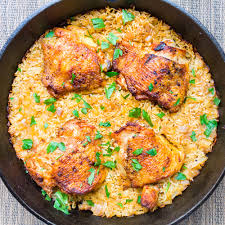 Chicken thigh and rice